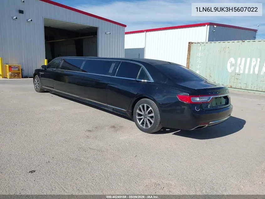2017 Lincoln Continental Livery VIN: 1LN6L9UK3H5607022 Lot: 45240158