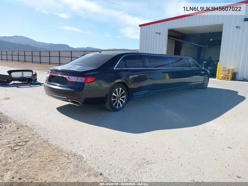 2017 Lincoln Continental Livery VIN: 1LN6L9UK3H5607022 Lot: 45240158