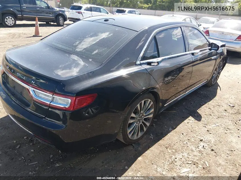 2017 Lincoln Continental Reserve VIN: 1LN6L9RPXH5616675 Lot: 45244894