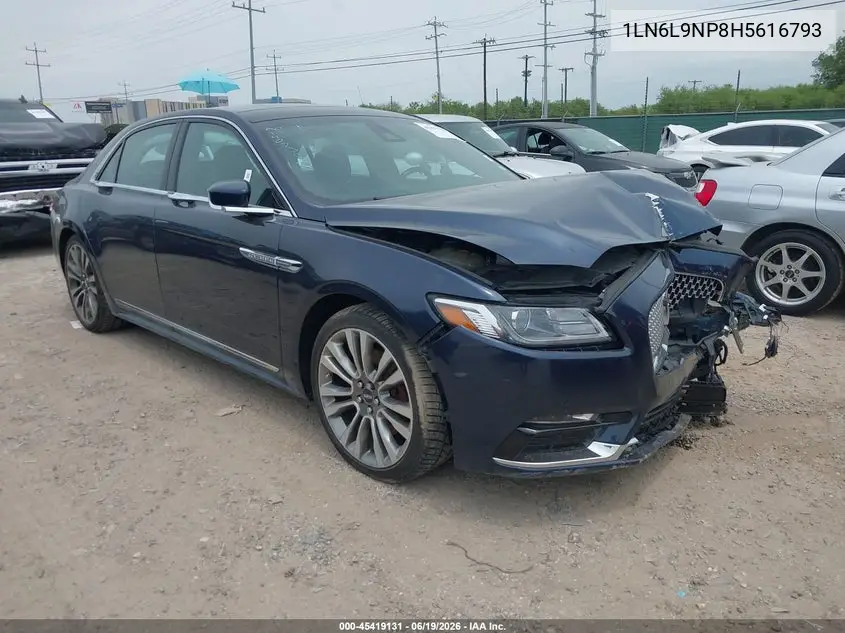 2017 Lincoln Continental Reserve VIN: 1LN6L9NP8H5616793 Lot: 45419131