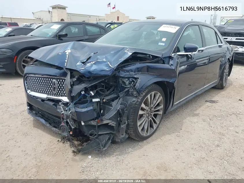 2017 Lincoln Continental Reserve VIN: 1LN6L9NP8H5616793 Lot: 45419131