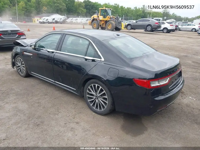 2017 Lincoln Continental Select VIN: 1LN6L9SK9H5609537 Lot: 45424945