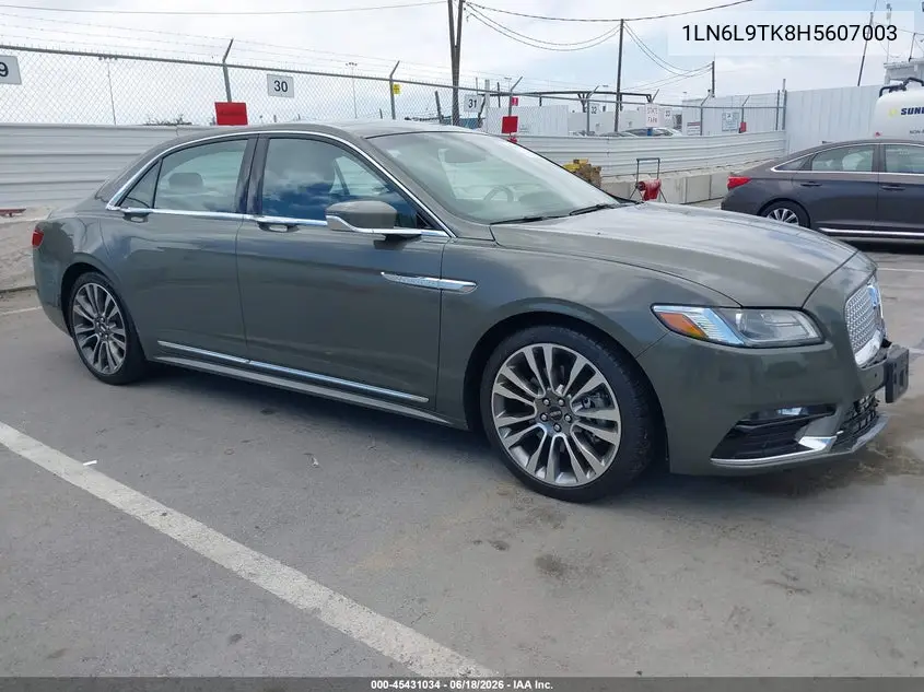 2017 Lincoln Continental Select VIN: 1LN6L9TK8H5607003 Lot: 45431034