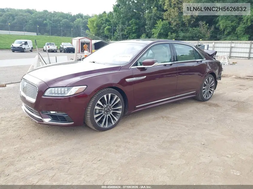 2017 Lincoln Continental Reserve VIN: 1LN6L9NC2H5626832 Lot: 45488424