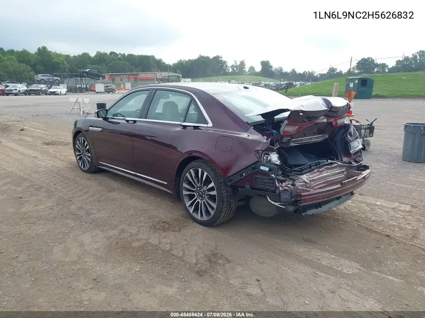 2017 Lincoln Continental Reserve VIN: 1LN6L9NC2H5626832 Lot: 45488424