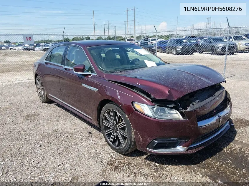 2017 Lincoln Continental Reserve VIN: 1LN6L9RP0H5608276 Lot: 45506859