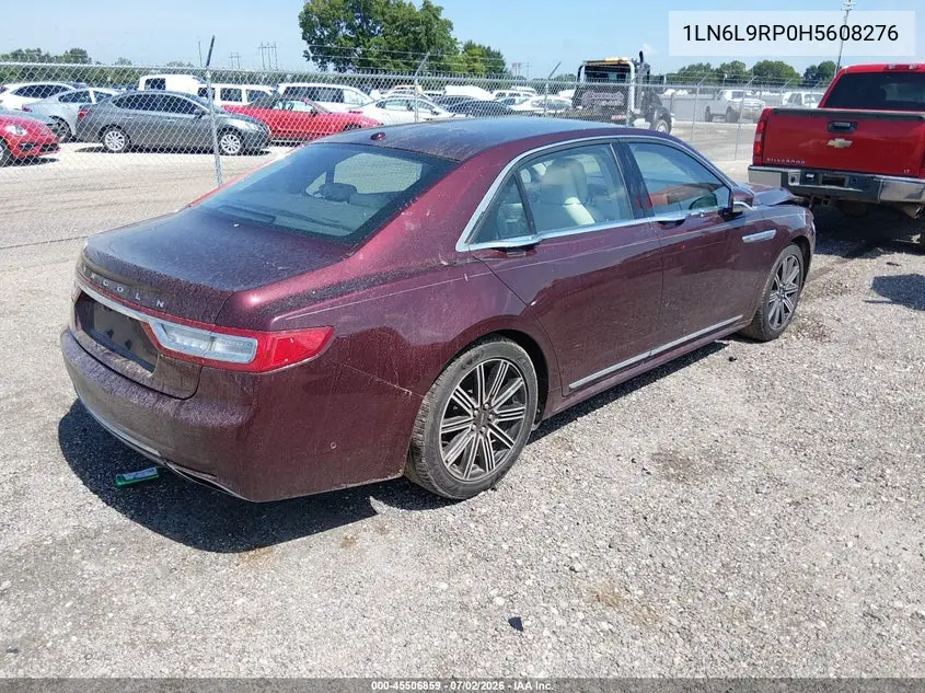 2017 Lincoln Continental Reserve VIN: 1LN6L9RP0H5608276 Lot: 45506859