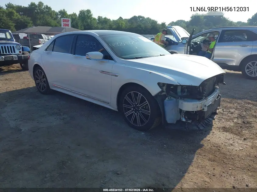 2017 Lincoln Continental Reserve VIN: 1LN6L9RP1H5612031 Lot: 45534153