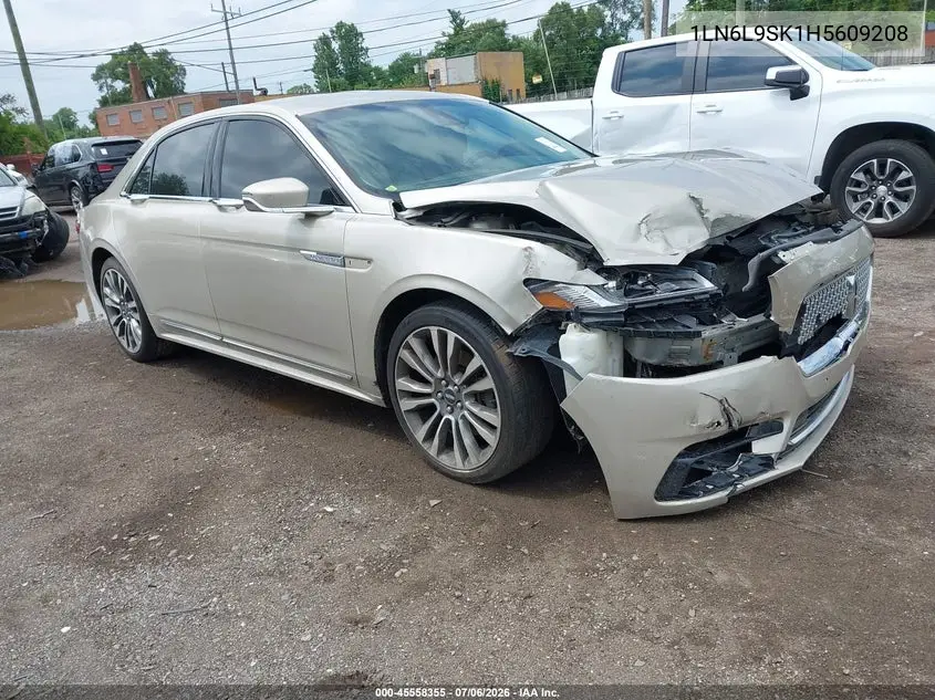 2017 Lincoln Continental Select VIN: 1LN6L9SK1H5609208 Lot: 45558355