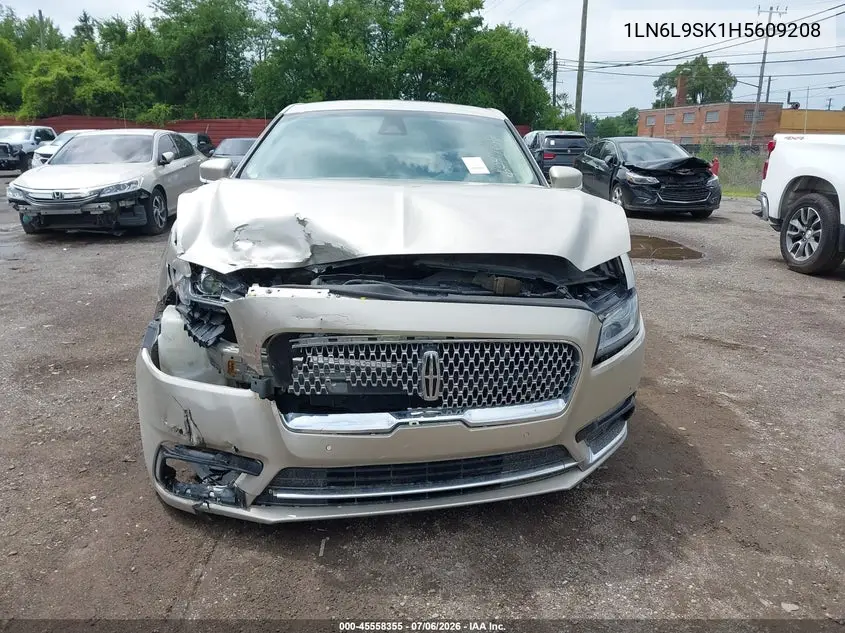 2017 Lincoln Continental Select VIN: 1LN6L9SK1H5609208 Lot: 45558355