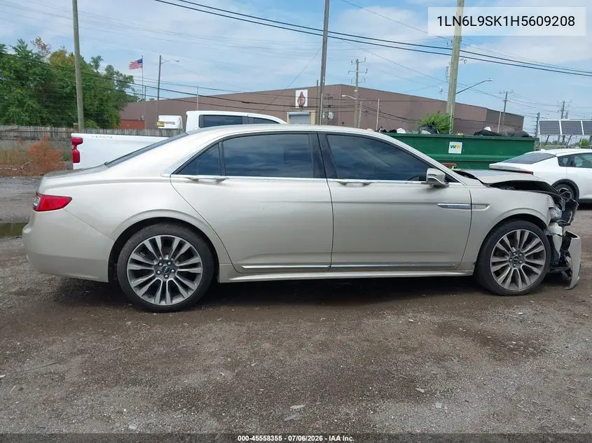 2017 Lincoln Continental Select VIN: 1LN6L9SK1H5609208 Lot: 45558355