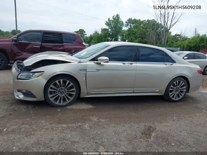 2017 Lincoln Continental Select VIN: 1LN6L9SK1H5609208 Lot: 45558355