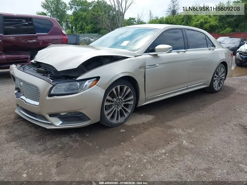 2017 Lincoln Continental Select VIN: 1LN6L9SK1H5609208 Lot: 45558355
