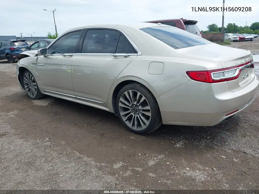 2017 Lincoln Continental Select VIN: 1LN6L9SK1H5609208 Lot: 45558355