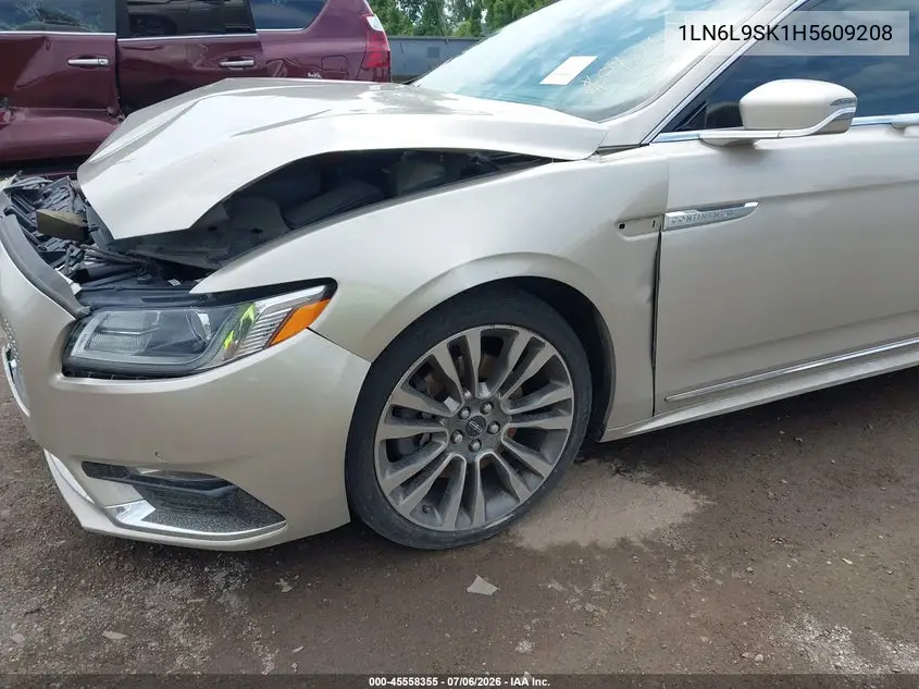 2017 Lincoln Continental Select VIN: 1LN6L9SK1H5609208 Lot: 45558355