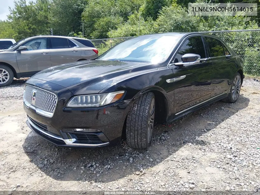 2017 Lincoln Continental Reserve VIN: 1LN6L9NC0H5614615 Lot: 45570306
