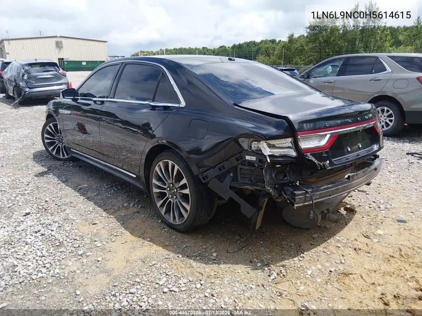 2017 Lincoln Continental Reserve VIN: 1LN6L9NC0H5614615 Lot: 45570306