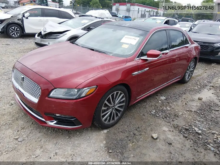2017 Lincoln Continental Select VIN: 1LN6L9SP1H5627848 Lot: 45592296