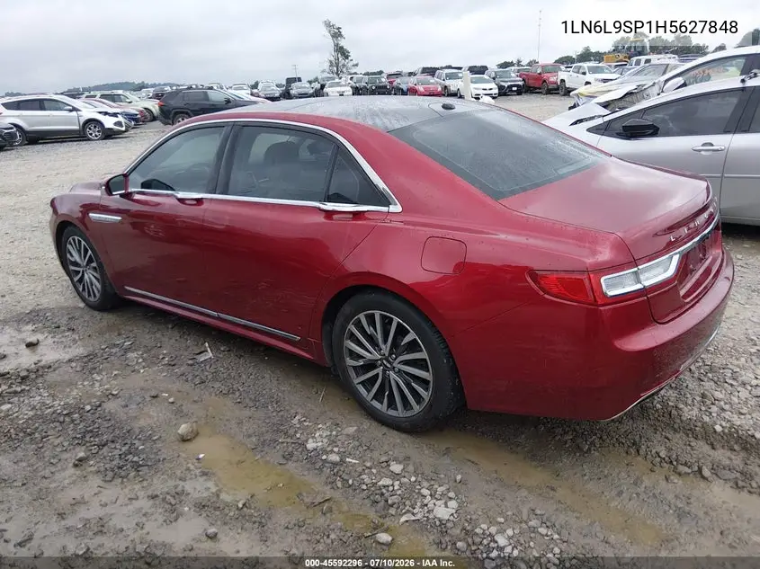 2017 Lincoln Continental Select VIN: 1LN6L9SP1H5627848 Lot: 45592296