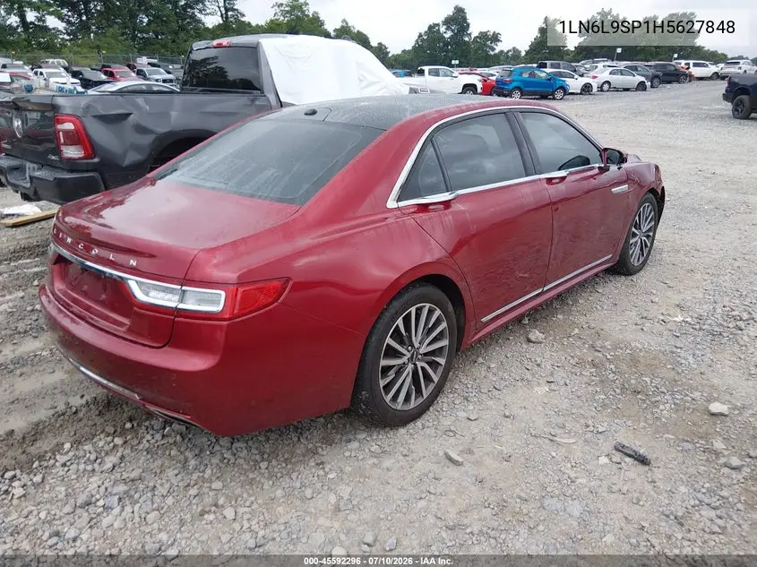 2017 Lincoln Continental Select VIN: 1LN6L9SP1H5627848 Lot: 45592296