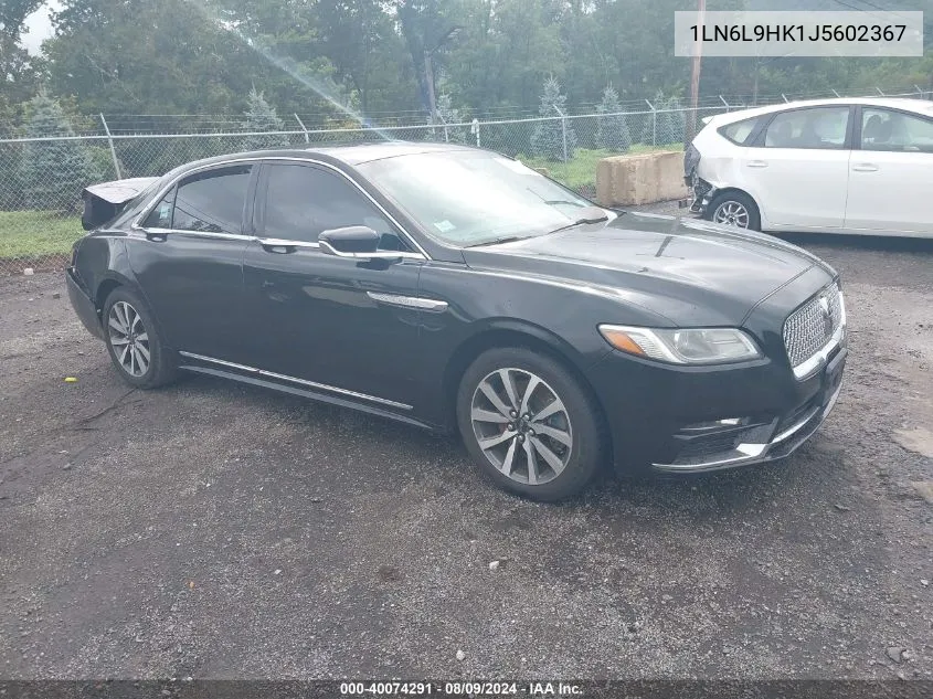 2018 Lincoln Continental Livery VIN: 1LN6L9HK1J5602367 Lot: 40074291