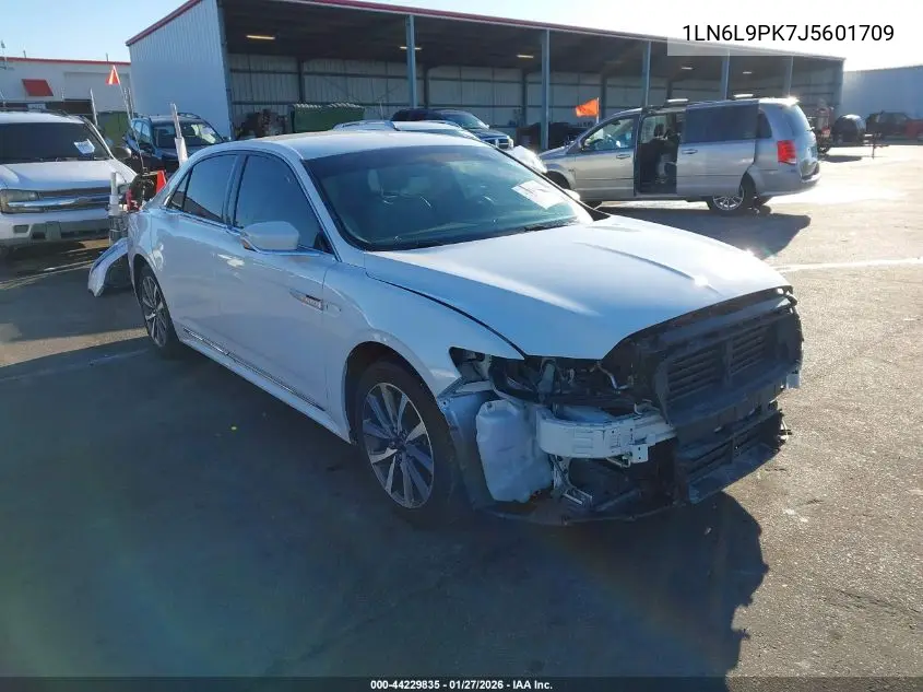 2018 Lincoln Continental Premiere VIN: 1LN6L9PK7J5601709 Lot: 44229835