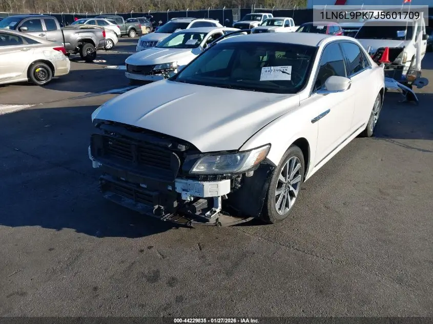 2018 Lincoln Continental Premiere VIN: 1LN6L9PK7J5601709 Lot: 44229835