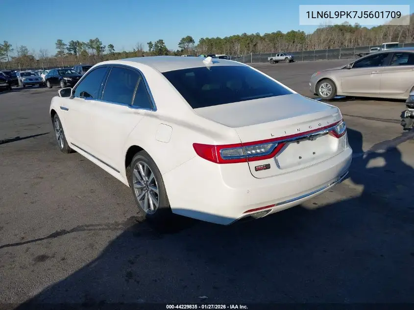 2018 Lincoln Continental Premiere VIN: 1LN6L9PK7J5601709 Lot: 44229835