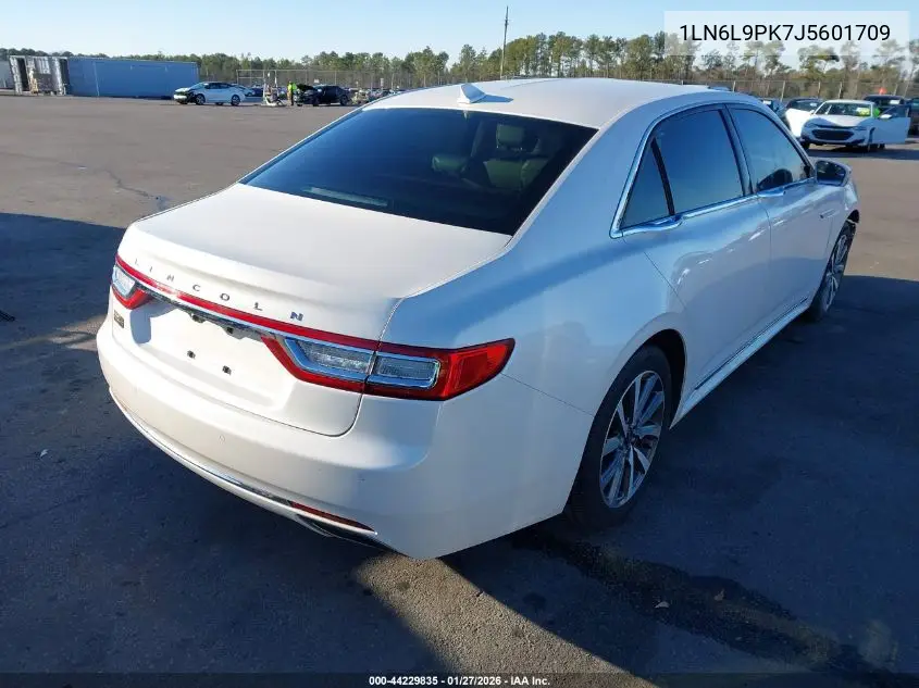 2018 Lincoln Continental Premiere VIN: 1LN6L9PK7J5601709 Lot: 44229835