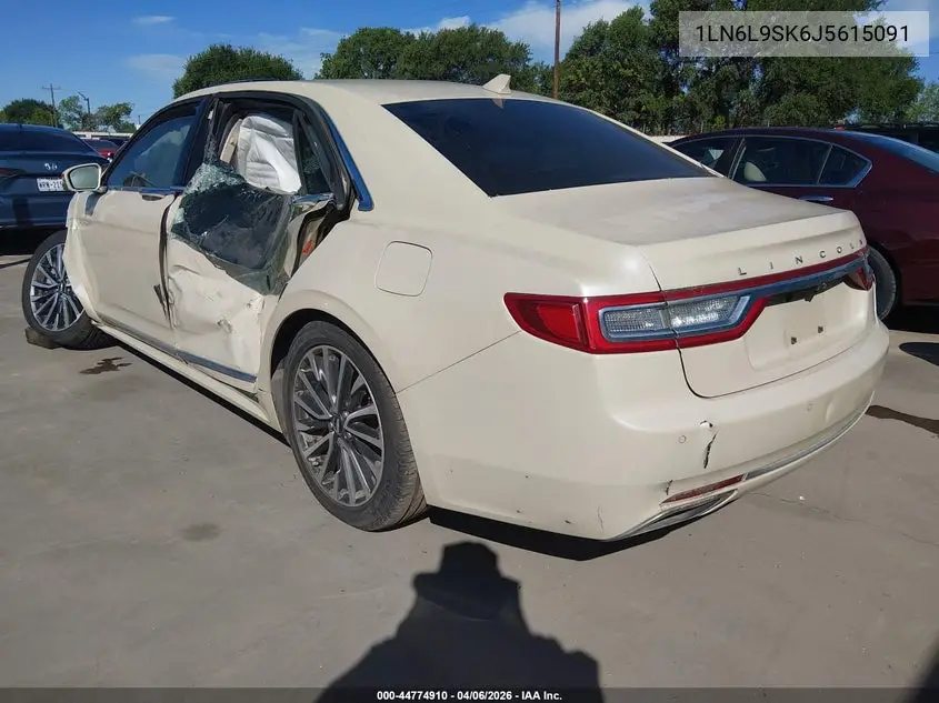 2018 Lincoln Continental Select VIN: 1LN6L9SK6J5615091 Lot: 44774910