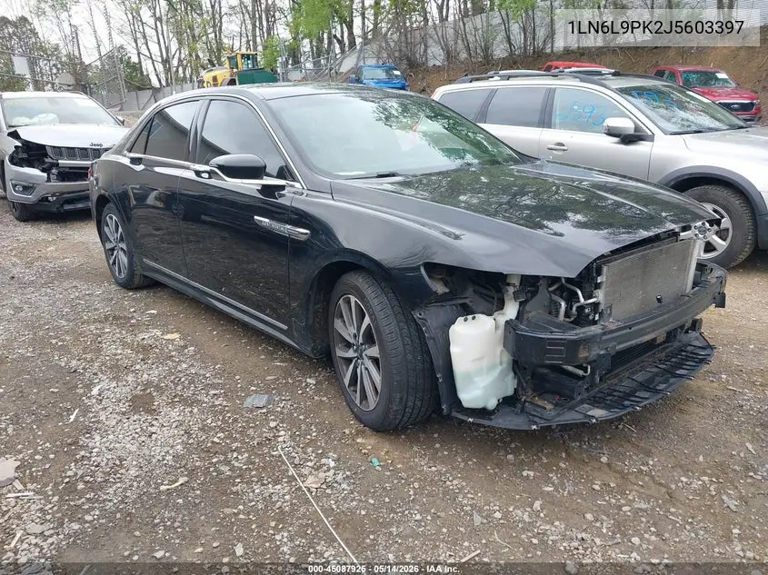 2018 Lincoln Continental Premiere VIN: 1LN6L9PK2J5603397 Lot: 45087925