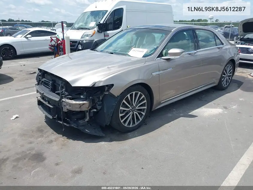 2018 Lincoln Continental Select VIN: 1LN6L9SK8J5612287 Lot: 45231601