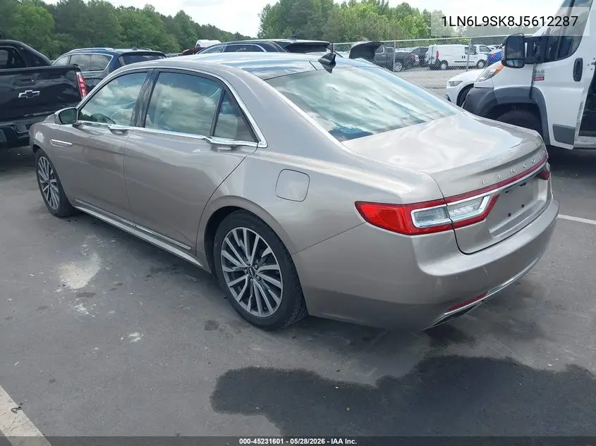 2018 Lincoln Continental Select VIN: 1LN6L9SK8J5612287 Lot: 45231601