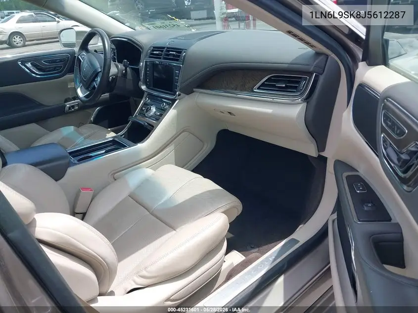 2018 Lincoln Continental Select VIN: 1LN6L9SK8J5612287 Lot: 45231601