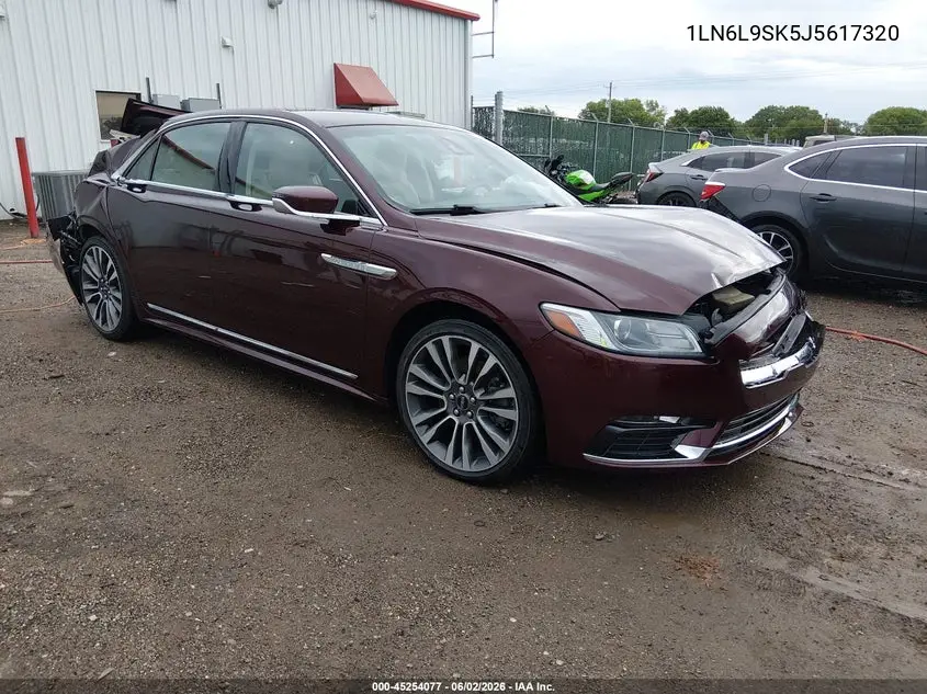 2018 Lincoln Continental Select VIN: 1LN6L9SK5J5617320 Lot: 45254077