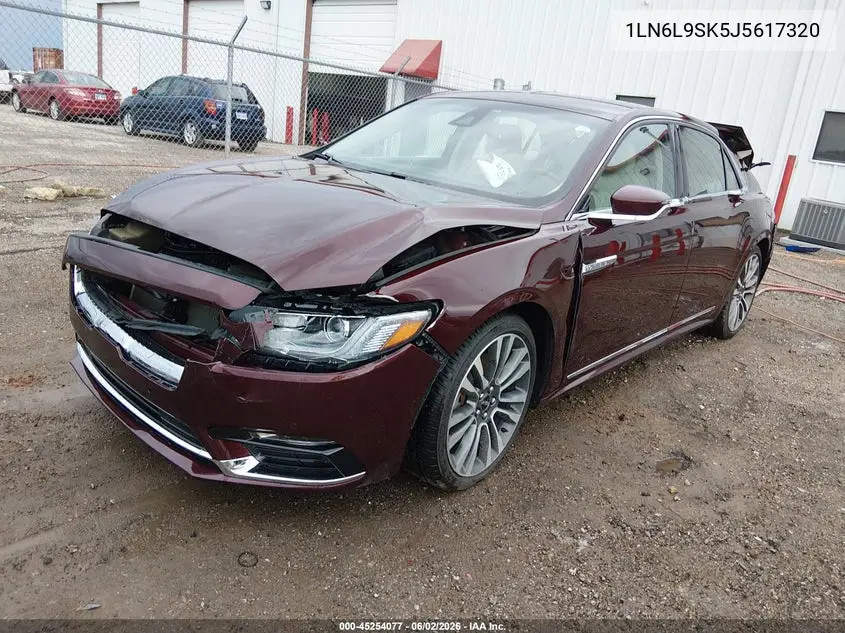 2018 Lincoln Continental Select VIN: 1LN6L9SK5J5617320 Lot: 45254077