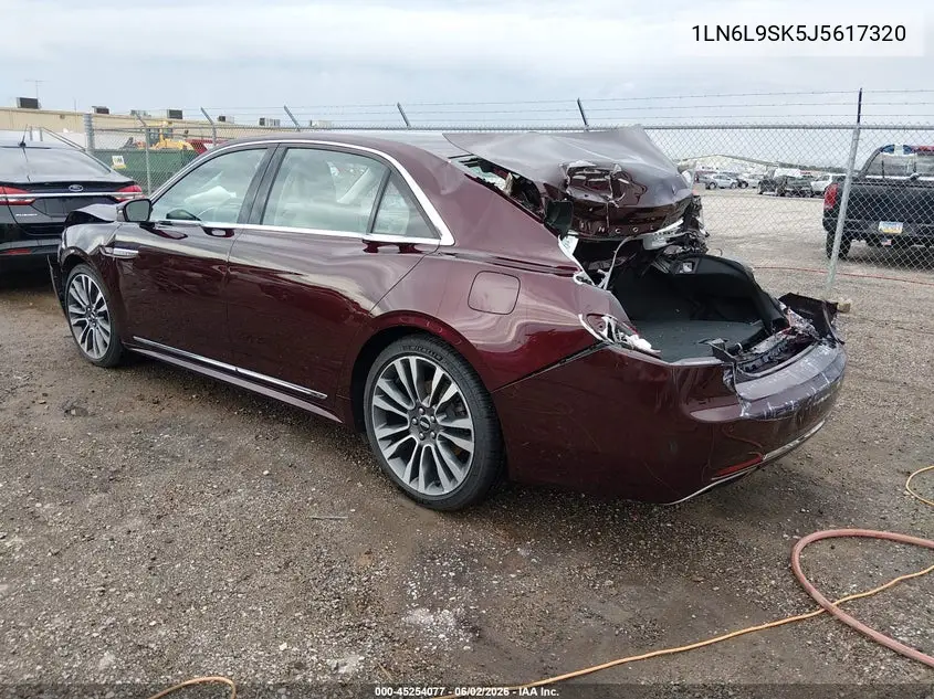2018 Lincoln Continental Select VIN: 1LN6L9SK5J5617320 Lot: 45254077