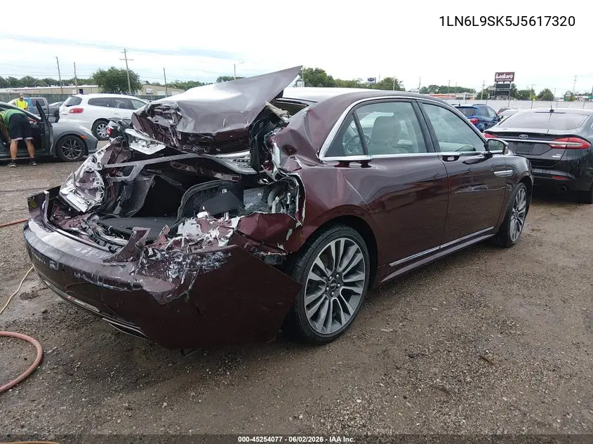 2018 Lincoln Continental Select VIN: 1LN6L9SK5J5617320 Lot: 45254077