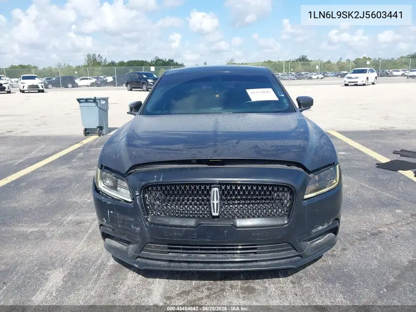 2018 Lincoln Continental Select VIN: 1LN6L9SK2J5603441 Lot: 45454842