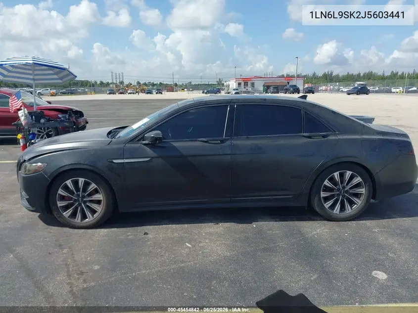 2018 Lincoln Continental Select VIN: 1LN6L9SK2J5603441 Lot: 45454842