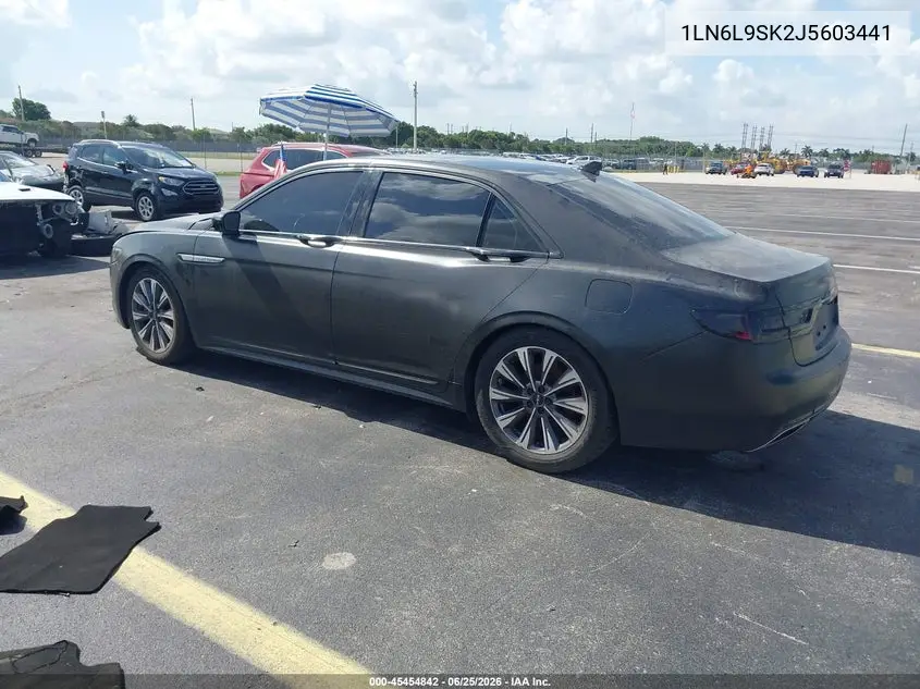2018 Lincoln Continental Select VIN: 1LN6L9SK2J5603441 Lot: 45454842