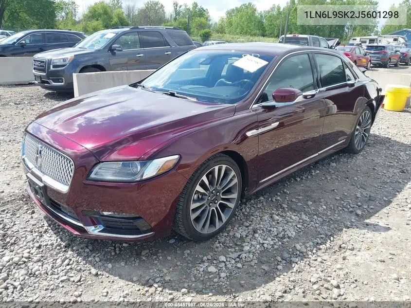 2018 Lincoln Continental Select VIN: 1LN6L9SK2J5601298 Lot: 45457987