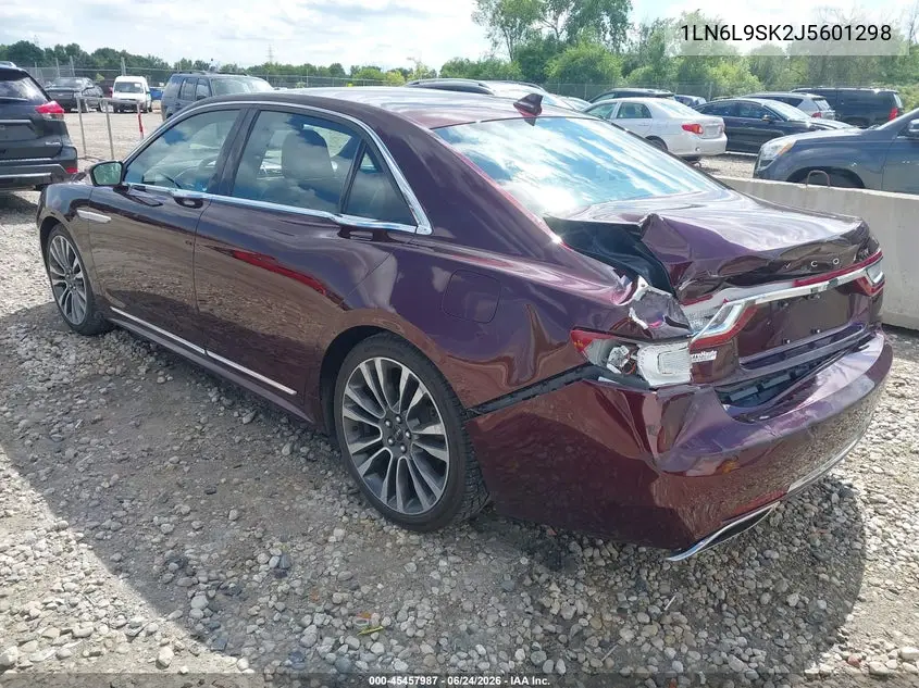 2018 Lincoln Continental Select VIN: 1LN6L9SK2J5601298 Lot: 45457987
