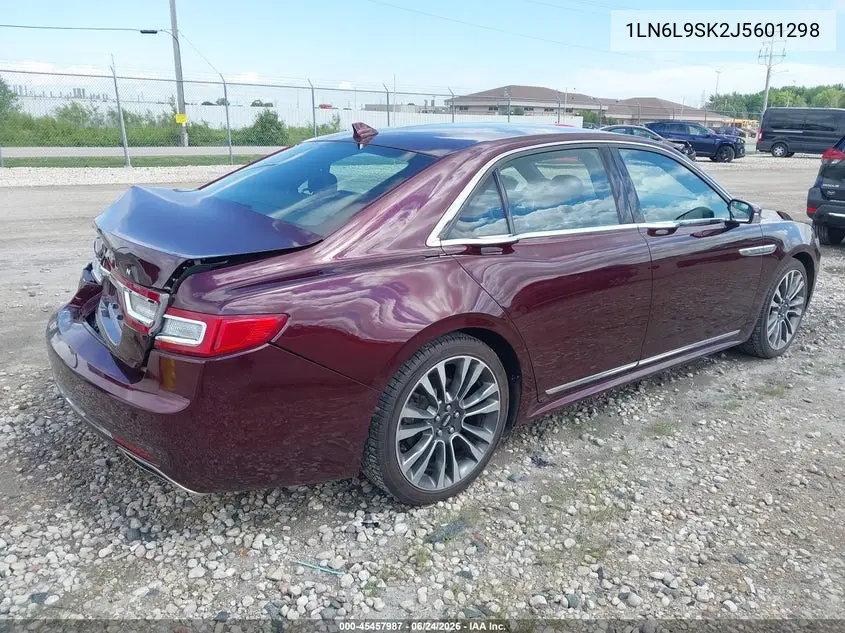 2018 Lincoln Continental Select VIN: 1LN6L9SK2J5601298 Lot: 45457987