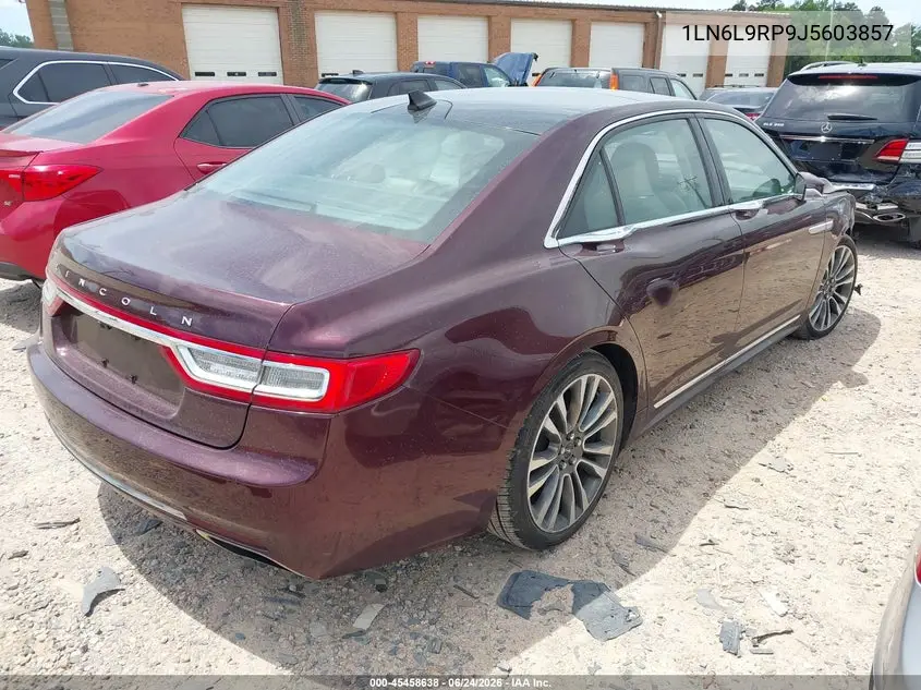 2018 Lincoln Continental Reserve VIN: 1LN6L9RP9J5603857 Lot: 45458638
