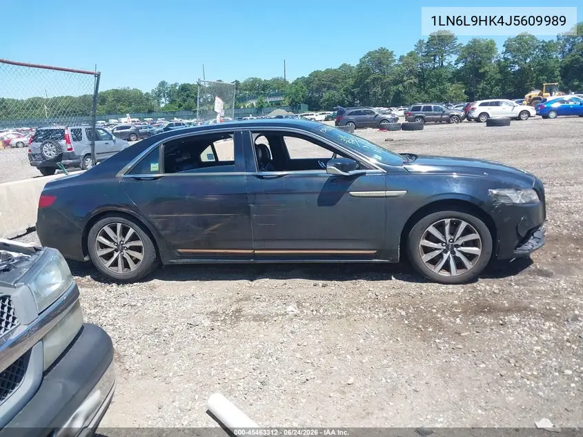 2018 Lincoln Continental Livery VIN: 1LN6L9HK4J5609989 Lot: 45463312