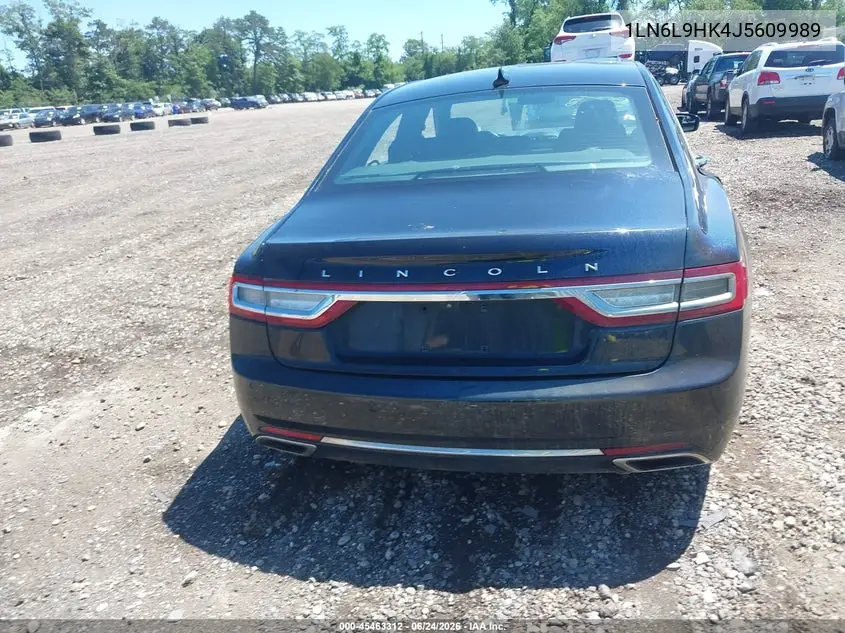 2018 Lincoln Continental Livery VIN: 1LN6L9HK4J5609989 Lot: 45463312