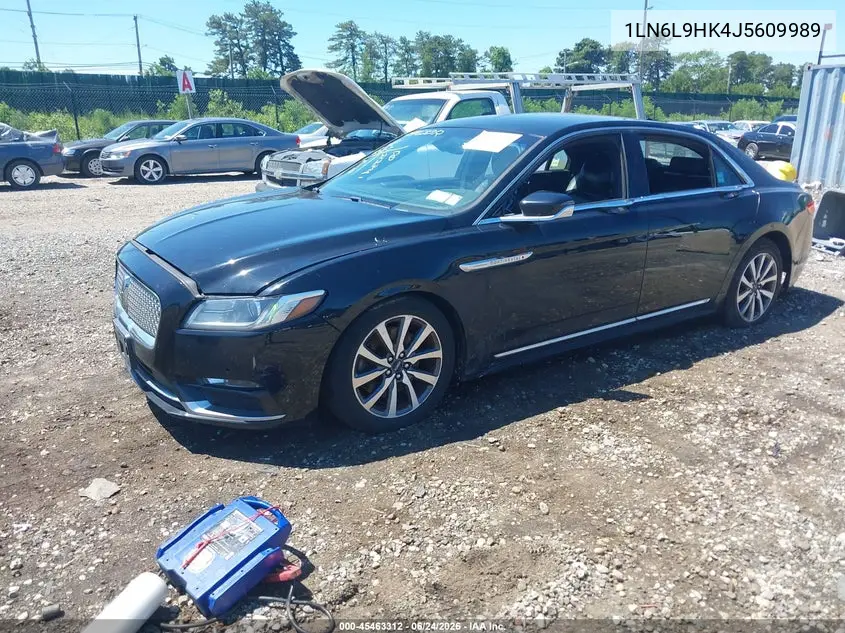 2018 Lincoln Continental Livery VIN: 1LN6L9HK4J5609989 Lot: 45463312