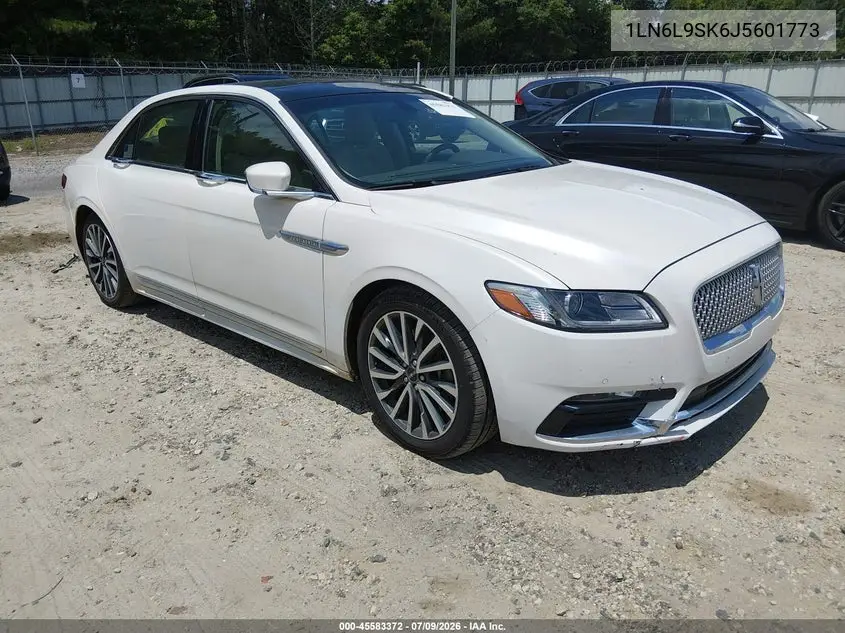 2018 Lincoln Continental Select VIN: 1LN6L9SK6J5601773 Lot: 45583372