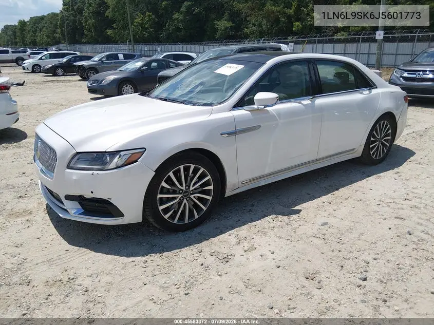 2018 Lincoln Continental Select VIN: 1LN6L9SK6J5601773 Lot: 45583372